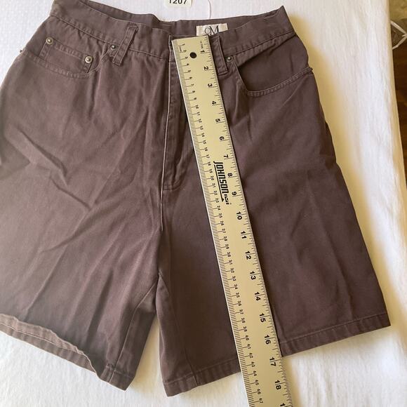 CM Women’s Casual Khaki Shorts size 10 US, Solid Brown - Picture 4 of 9